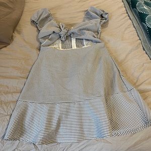 altered state mini blue dress size small